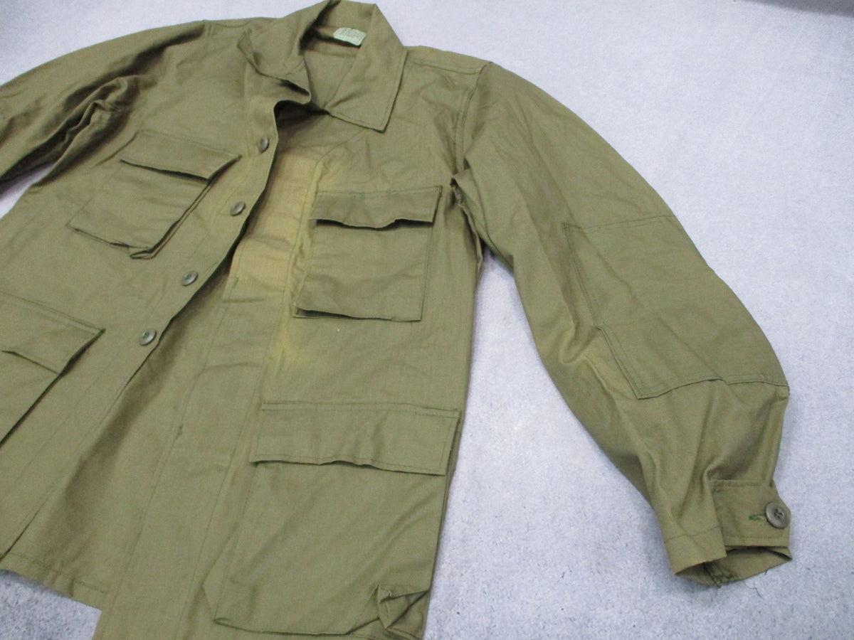 Vintage US Military OG-107 Combat Coat Small Long Ladiga 100% Cotton USA
