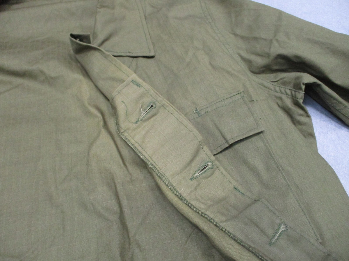 Vintage US Military OG-107 Combat Coat Small Long Ladiga 100% Cotton USA