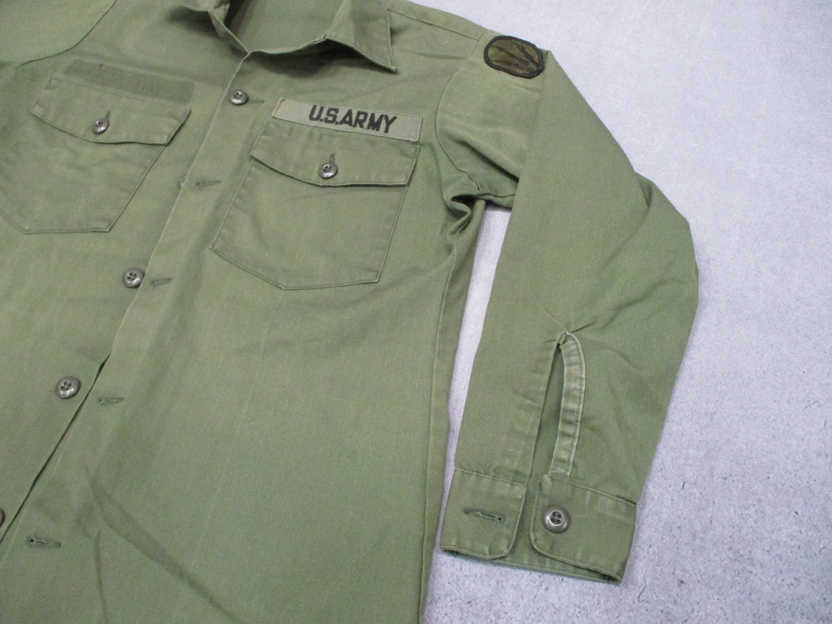 US Army OG-107 Utility Shirt Air Defense Artillery Center & School Vietnam
