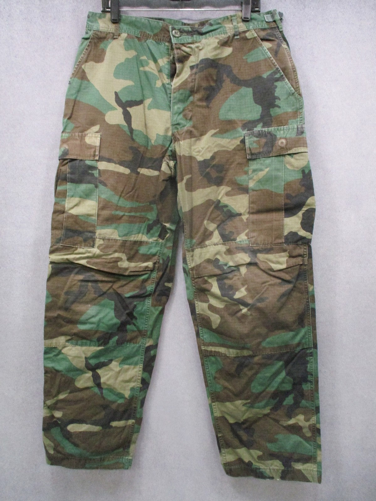 Vintage US Military Woodland Camo BDU Pants Trousers Medium Regular 100% Cotton