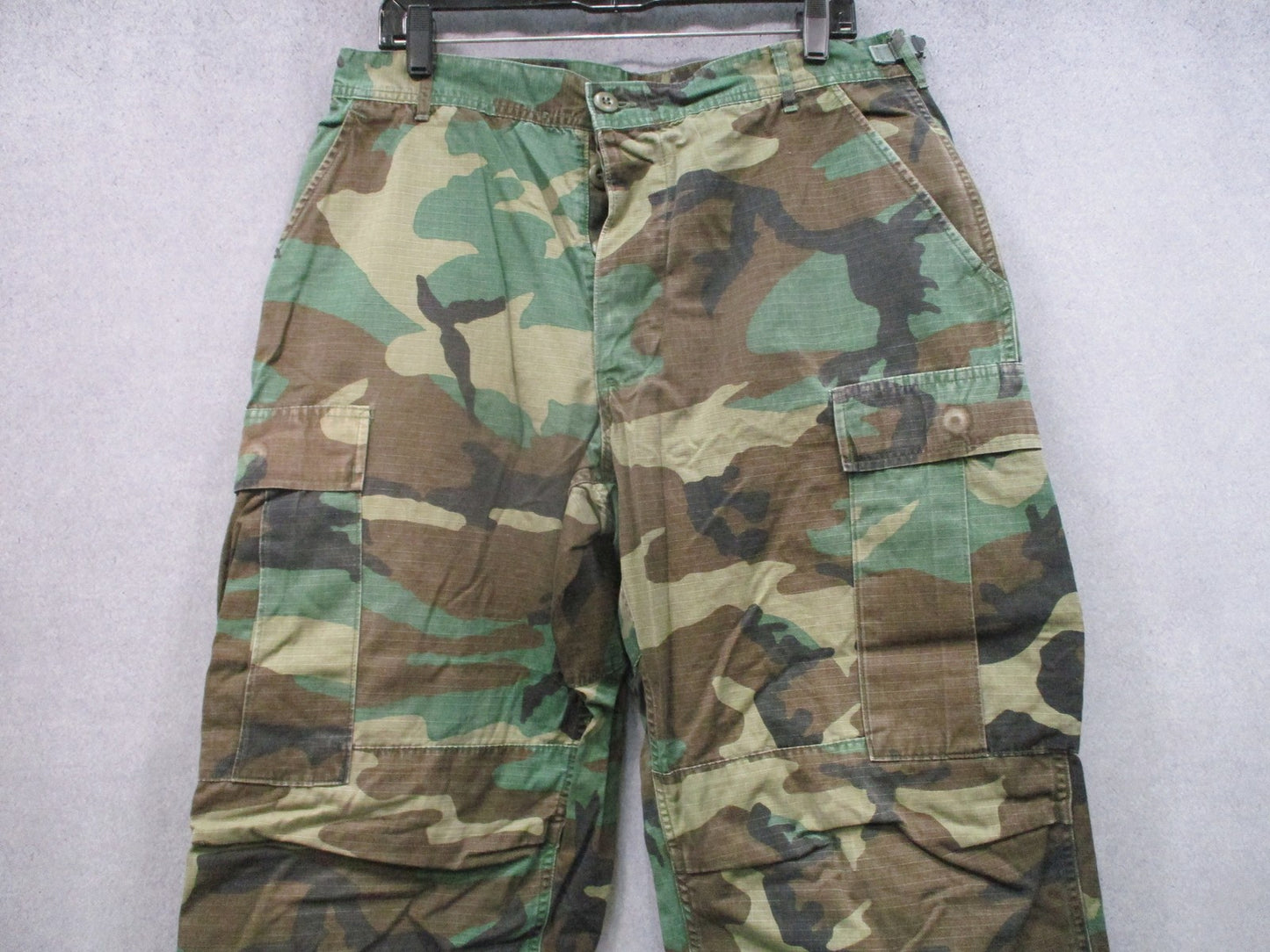 Vintage US Military Woodland Camo BDU Pants Trousers Medium Regular 100% Cotton