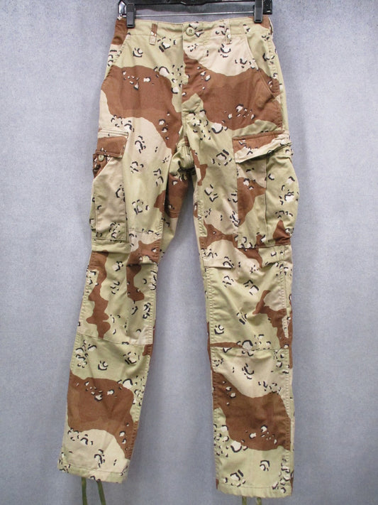 USGI 6 Color Desert Chocolate Chip BDU Trousers X-Small Regular 8415-01-102-6797