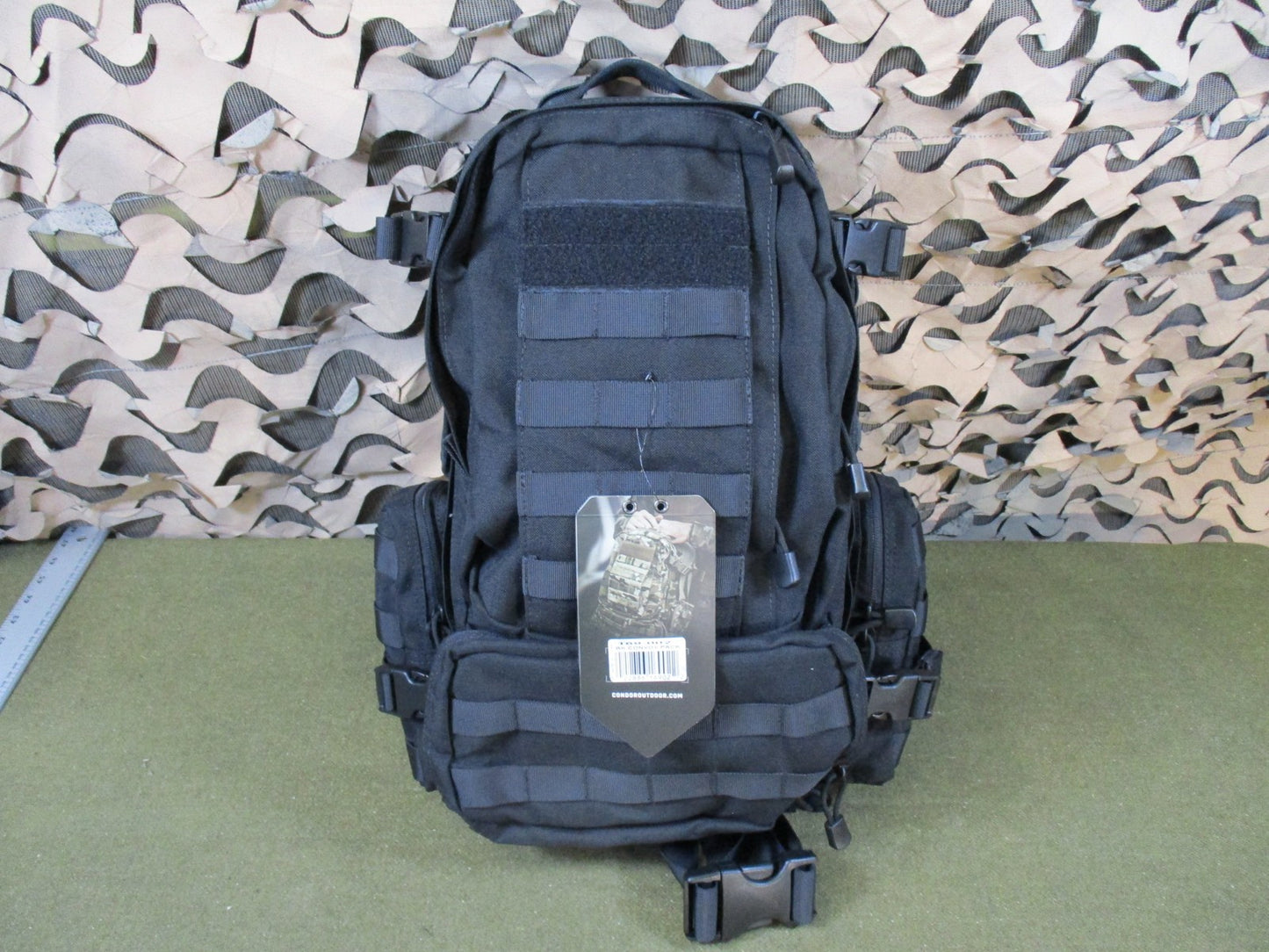 New Condor Convoy Tactical Backpack Black MOLLE Modular Assault Pack 169