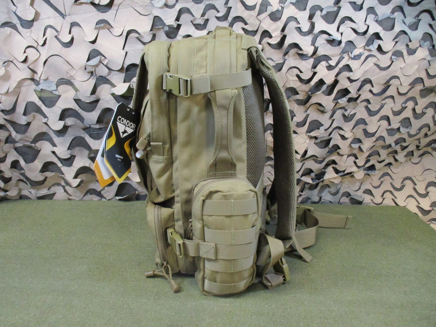 New Condor Convoy Tactical Backpack Coyote Tan MOLLE Modular Assault Pack