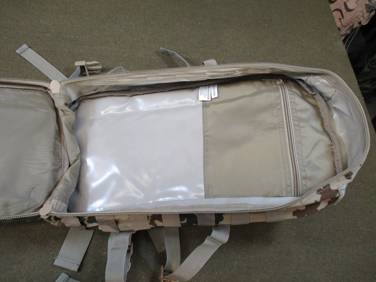 Mil-Tec Assault Pack Small Tactical MOLLE Backpack Desert Camo Tropentarn