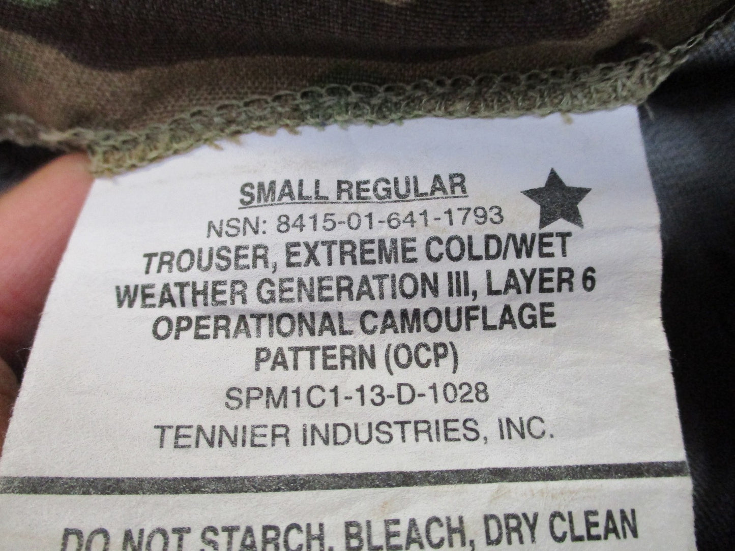 USGI ECWCS Gen III Level 6 Scorpion OCP Trousers Small Regular 8415-01-641-1793