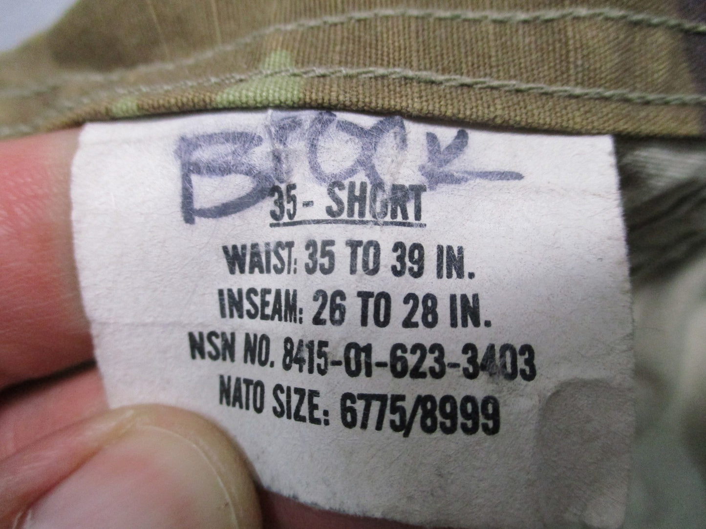 US Military OCP ACU Trousers Female 35 Short Scorpion W2 Ripstop Combat Pants