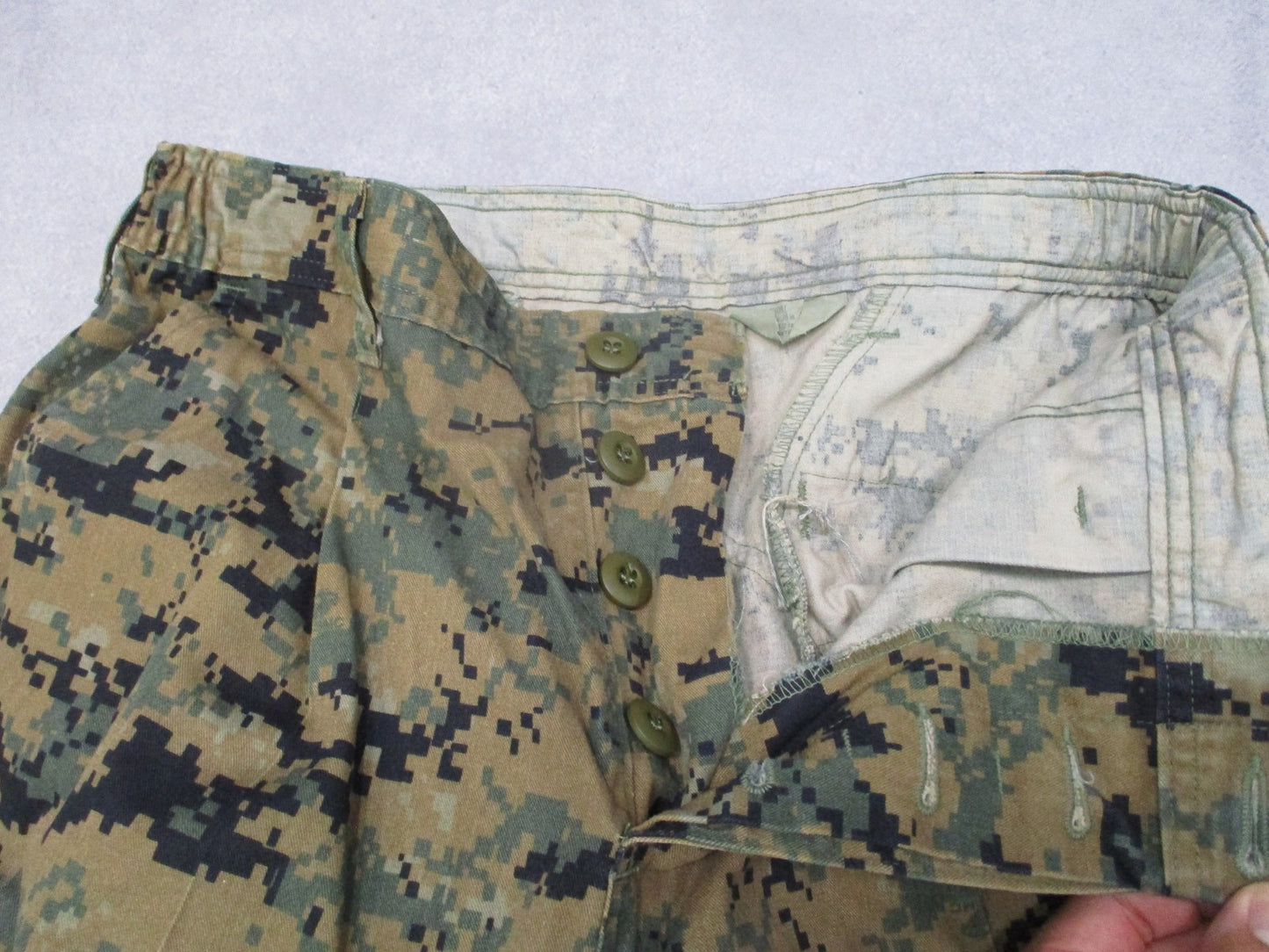 USMC Woodland MARPAT MCCUU Combat Trousers Pants Medium Short Genuine Military
