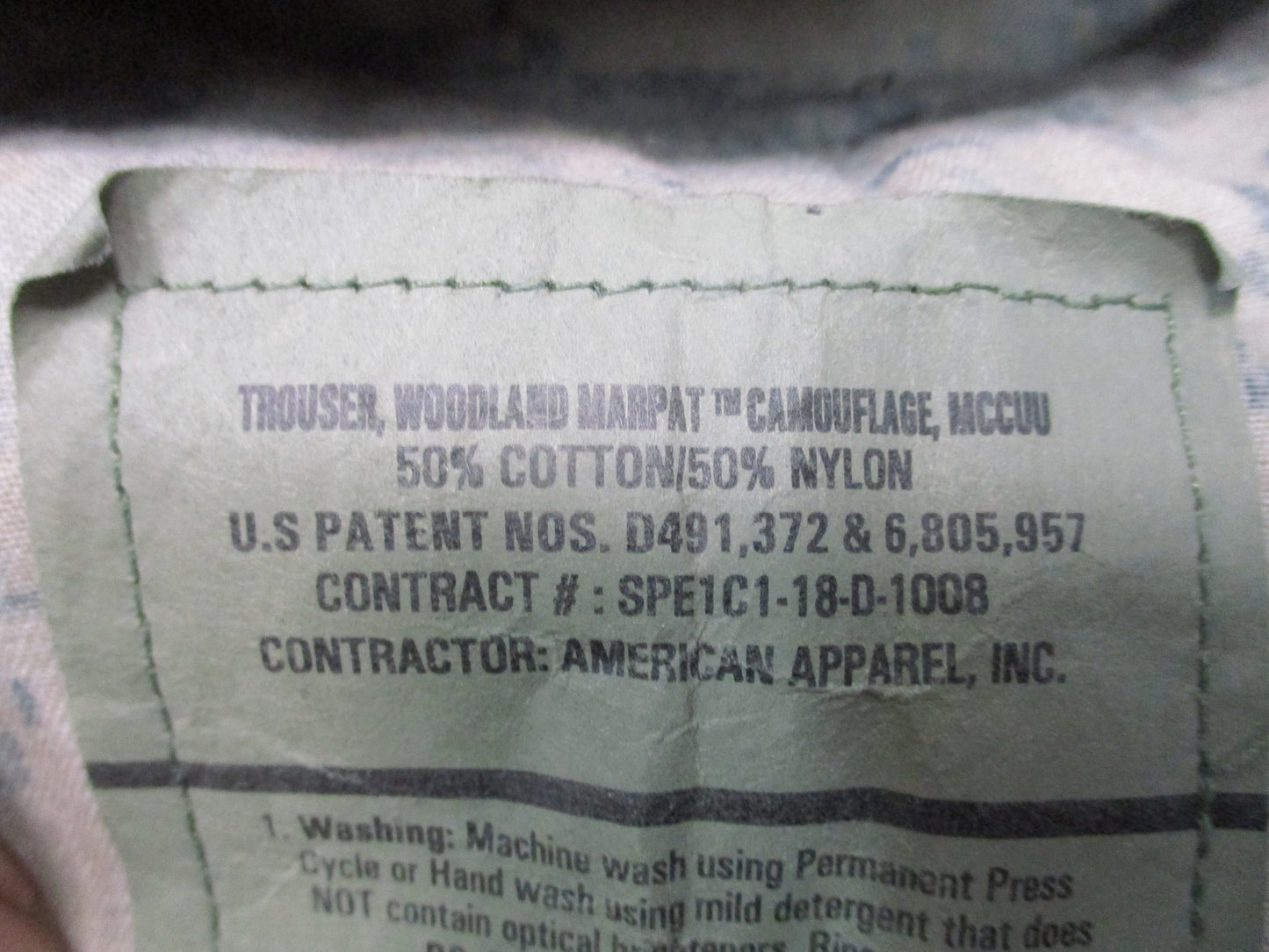USMC Woodland MARPAT MCCUU Combat Trousers Pants Medium Short Genuine Military