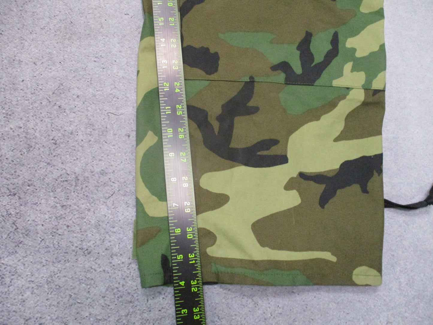 US Military Gore-Tex Trousers Woodland Camo Large Long ECWCS Waterproof Pants