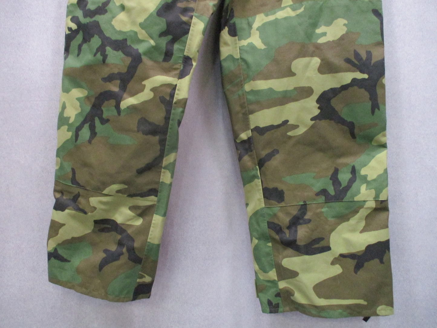 US Military Gore-Tex Trousers Woodland Camo Large Long ECWCS Waterproof Pants