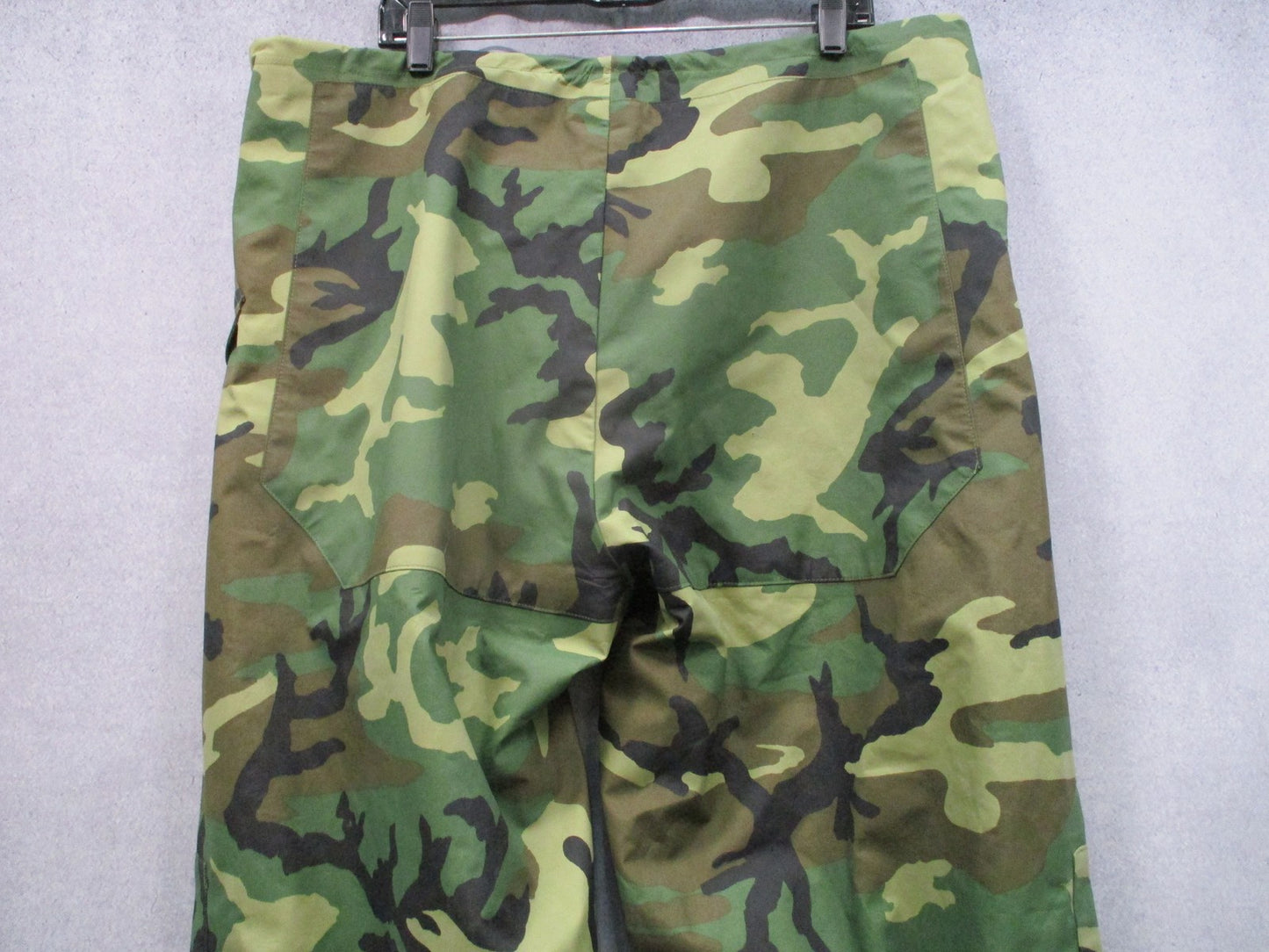 US Military Gore-Tex Trousers Woodland Camo Large Long ECWCS Waterproof Pants