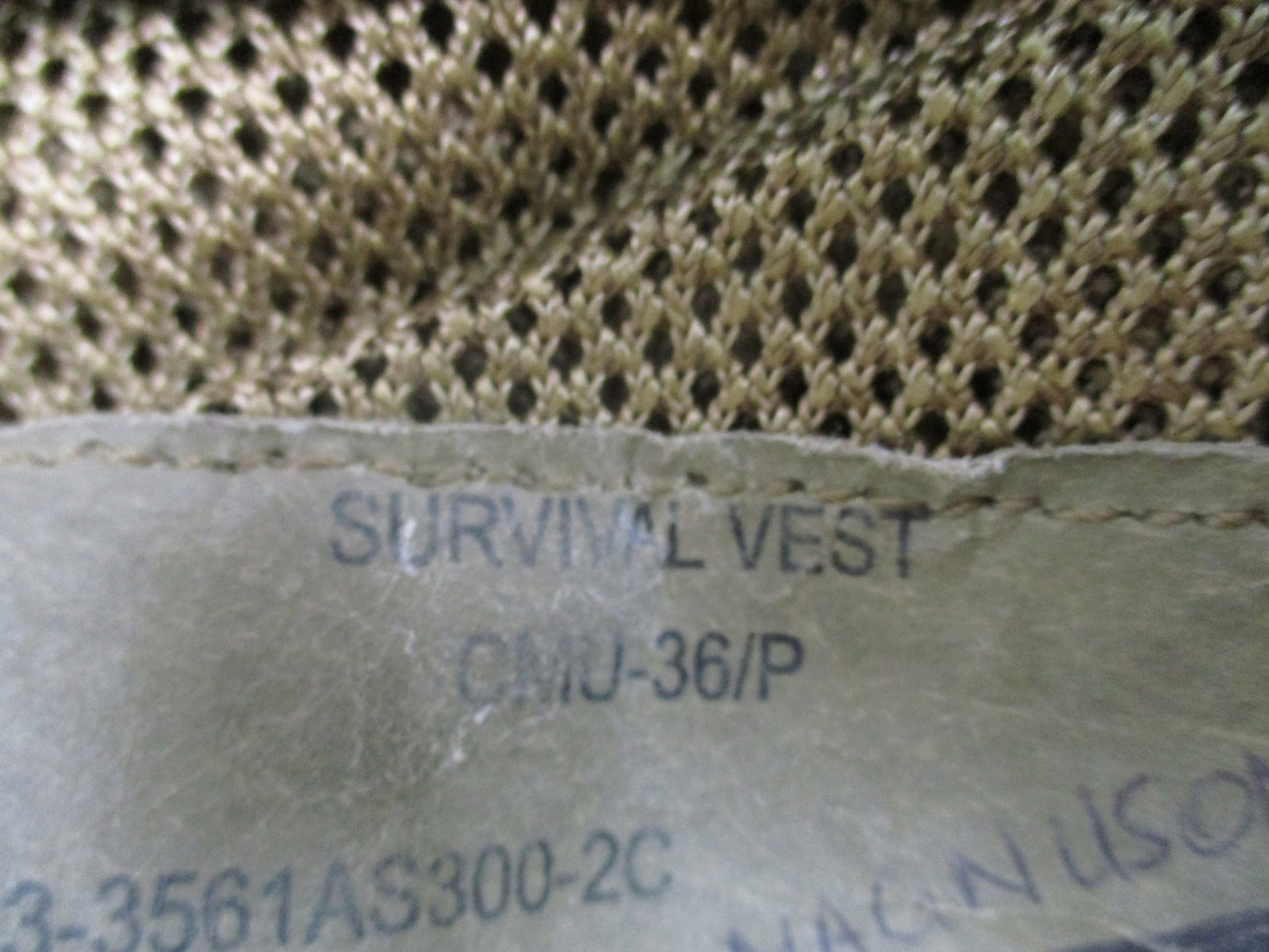 US Military Surplus CMU-36/P Survival Vest Tactical Mesh Molle Gear USMC Coyote
