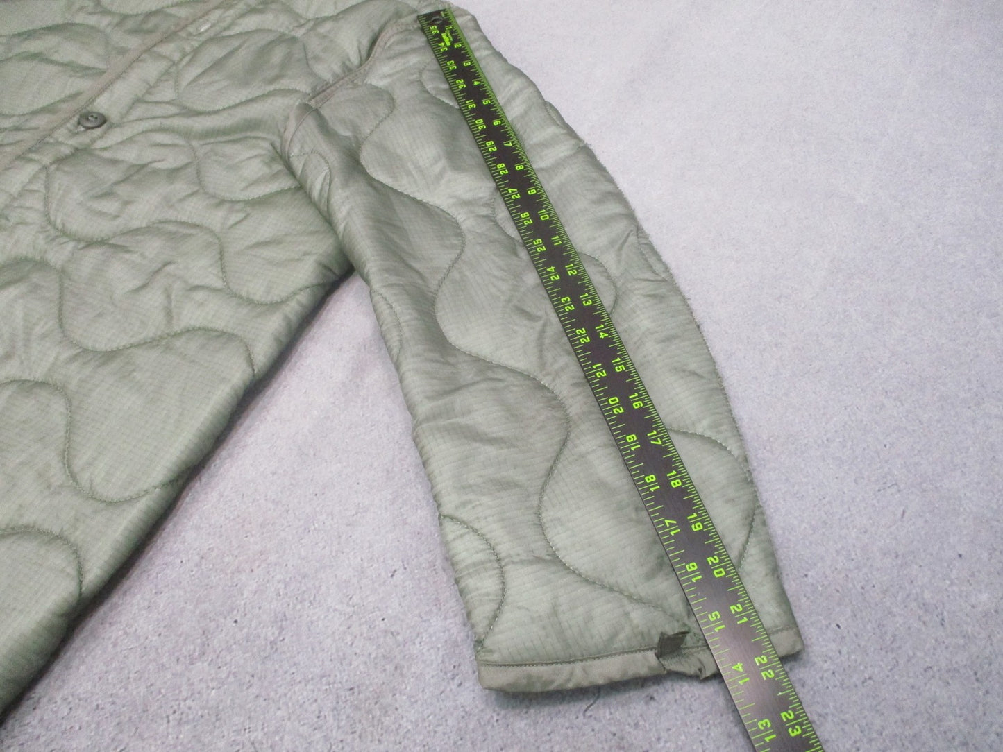 US Military M65 Field Jacket Liner Small Sage Green Quilted Cold Weather