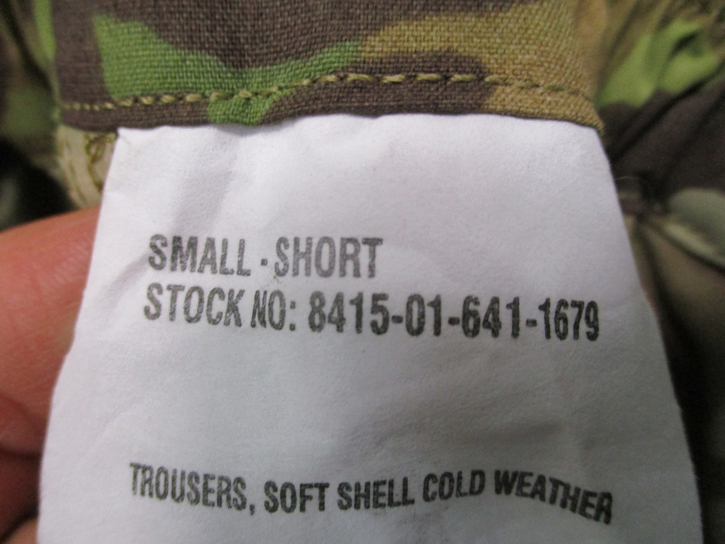 NWT USGI ECWCS L5 Soft Shell Trousers Scorpion OCP Small Short 8415-01-641-1679