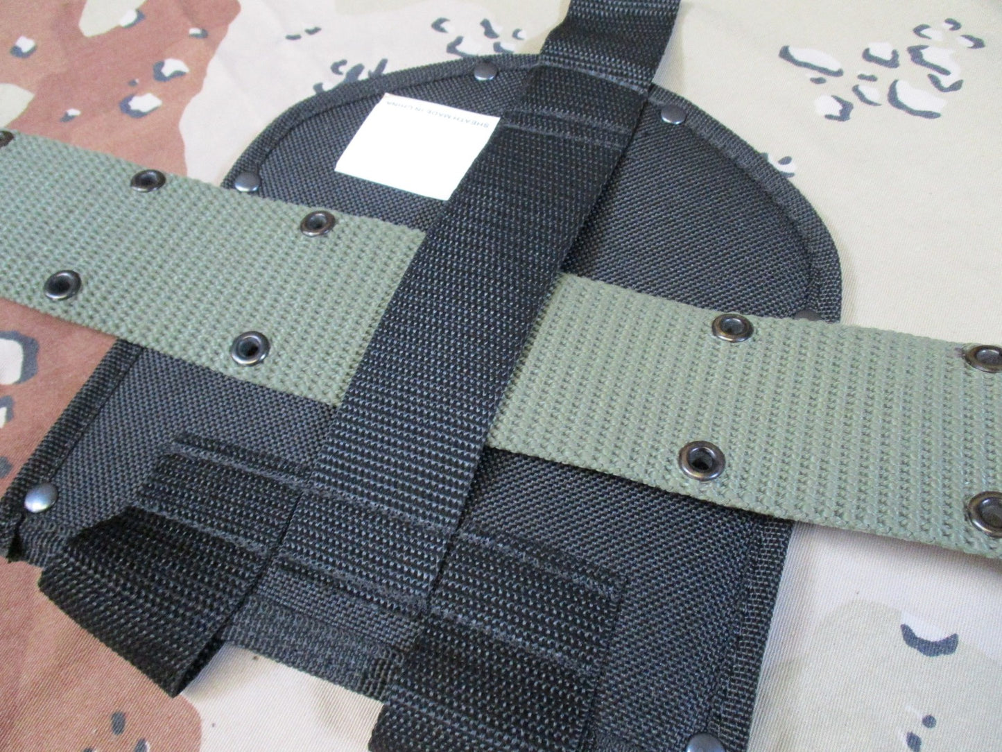Tactical Folding Shovel Sheath Nylon Entrenching Tool Cover Black Belt Mount