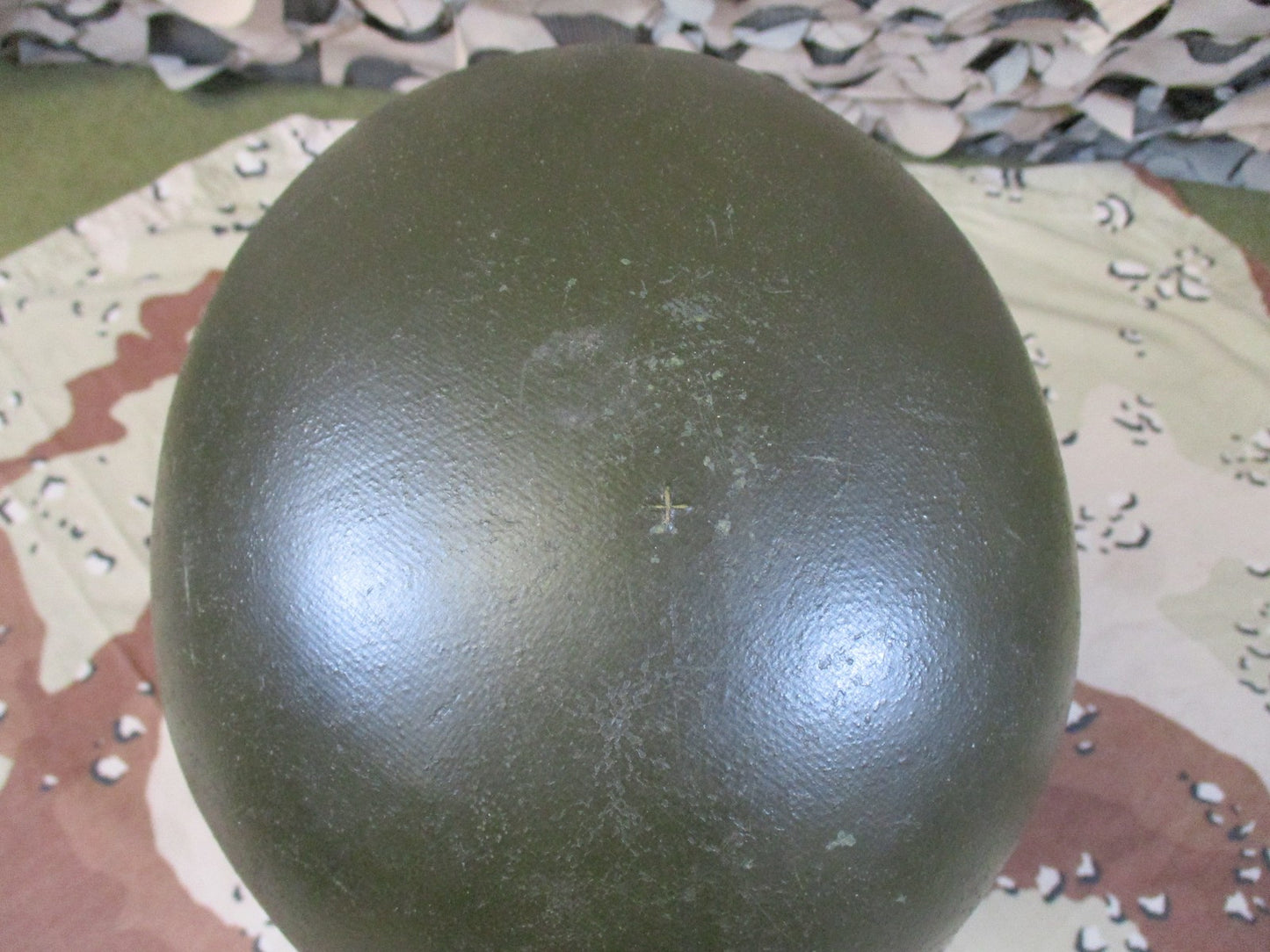 Vintage US Military M1 Helmet Steel Shell with Liner Authentic Surplus