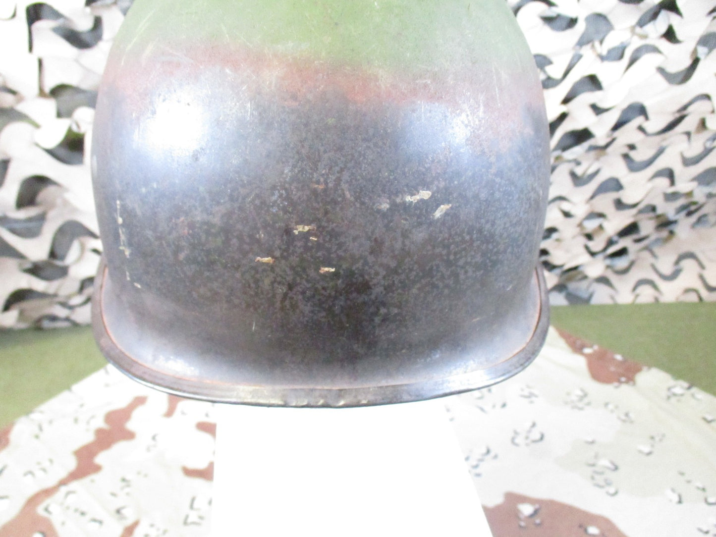 Vintage US Military M1 Helmet Steel Shell with Liner Authentic Surplus