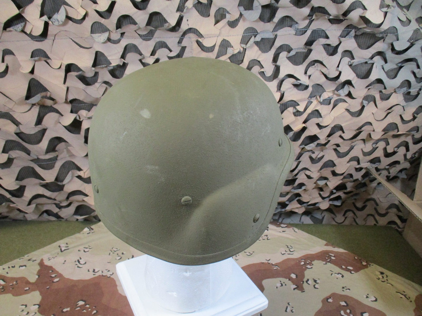 USGI PASGT Helmet Size Small OD Green K-Pot 1983 NSN 8470-01-092-7526