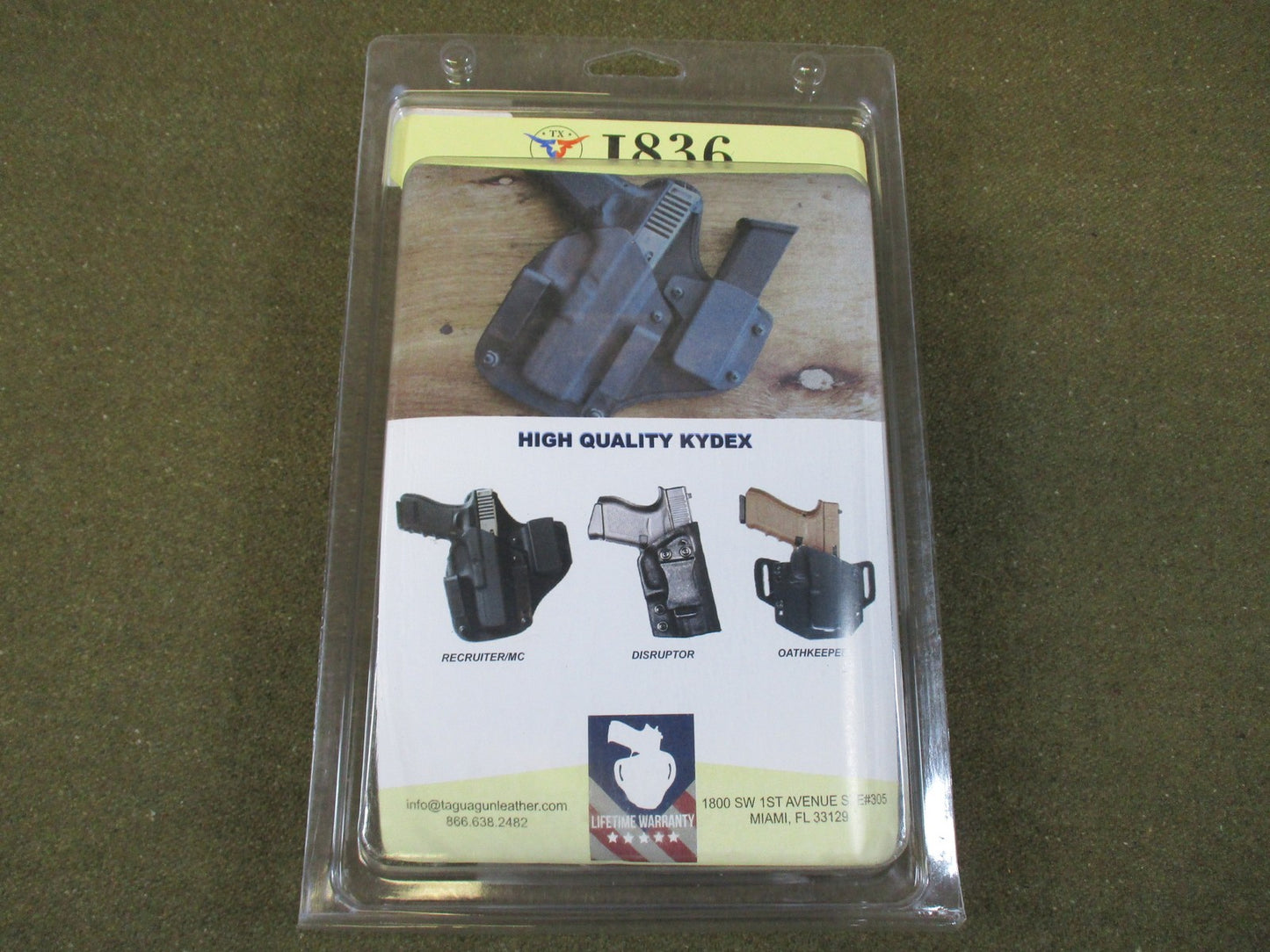 1836 Oathkeeper Kydex Belt Holster for S&W Shield 380 Right Hand New