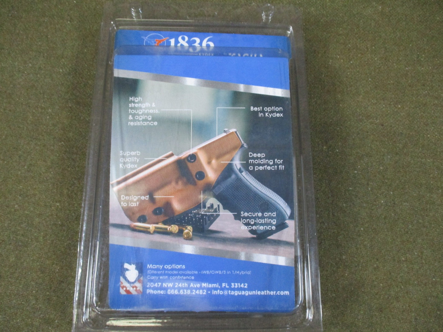 1836 Tagua NDTR Kydex Holster for Glock 17 22 31 Optics Ready Ambidextrous IWB