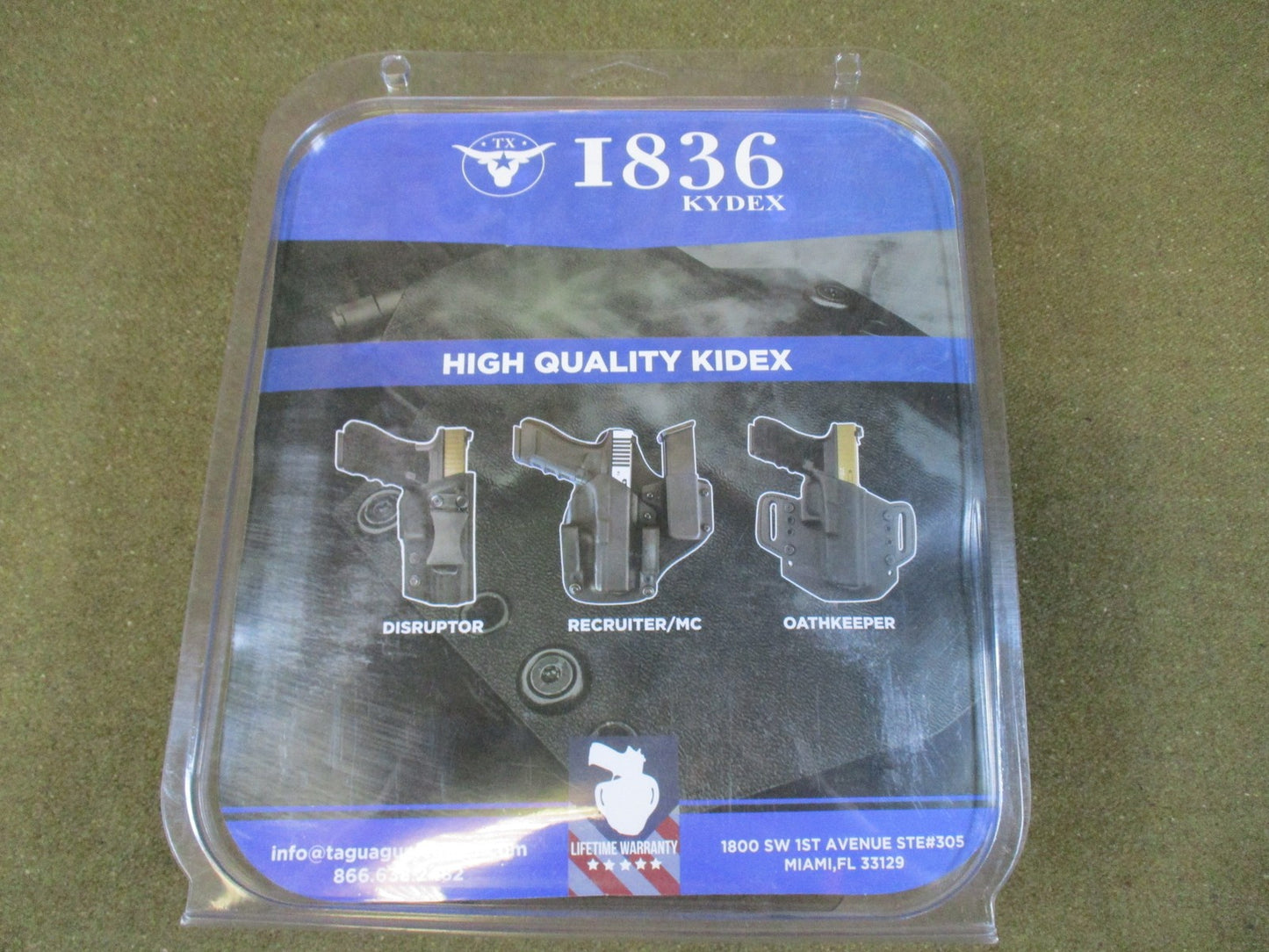 1836 Kydex Holster for Glock 43 43X 48 Right Hand Black Tactical Duty Gear