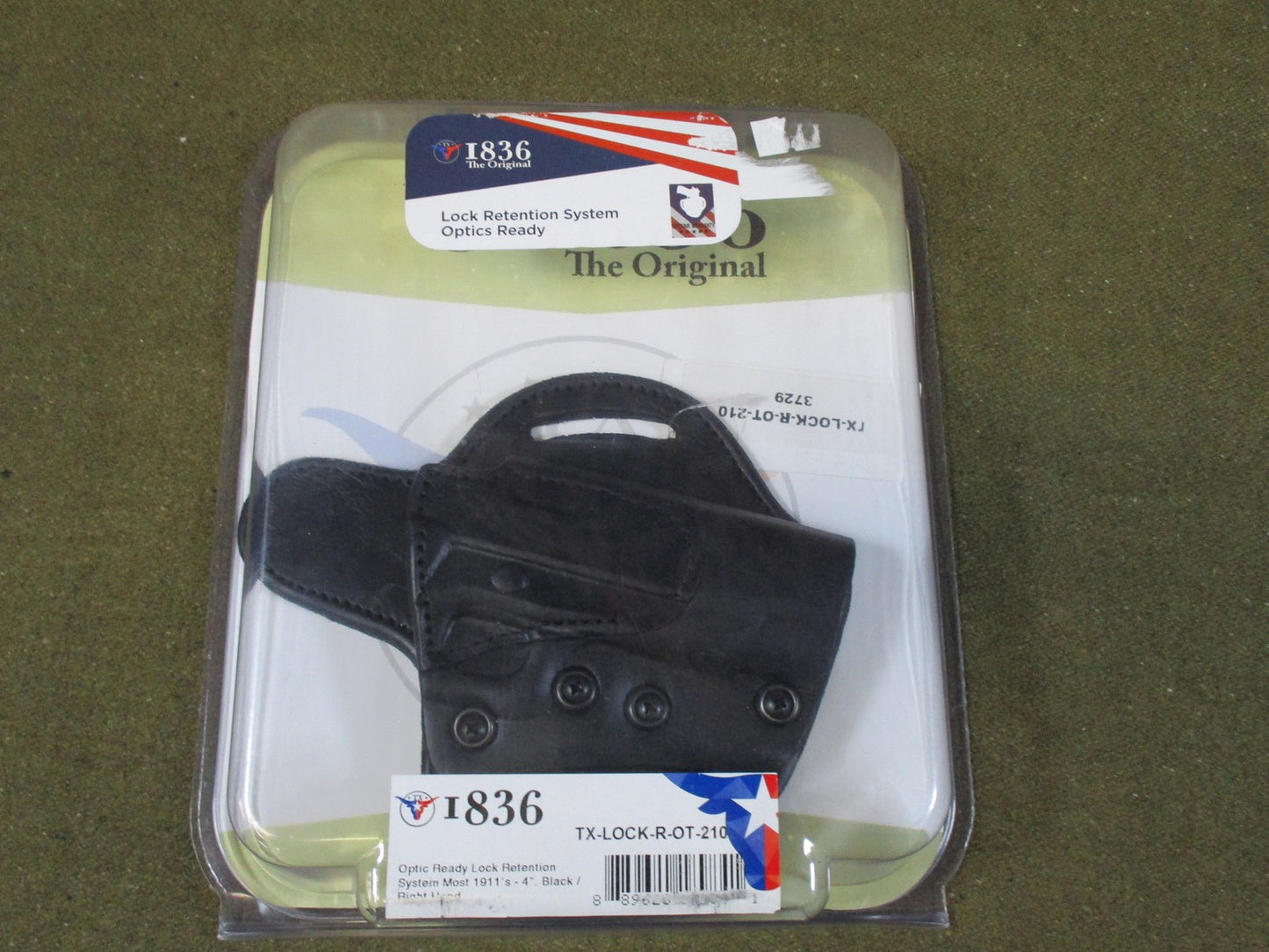 1836 tagua Leather Holster Optic Ready 1911 4in Right Hand locking