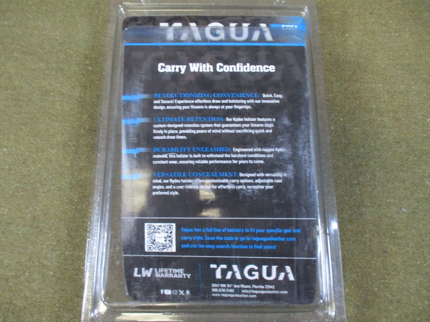 Tagua 1836 Kydex Holster for Sig Sauer P365 Optics Ready Ambidextrous IWB