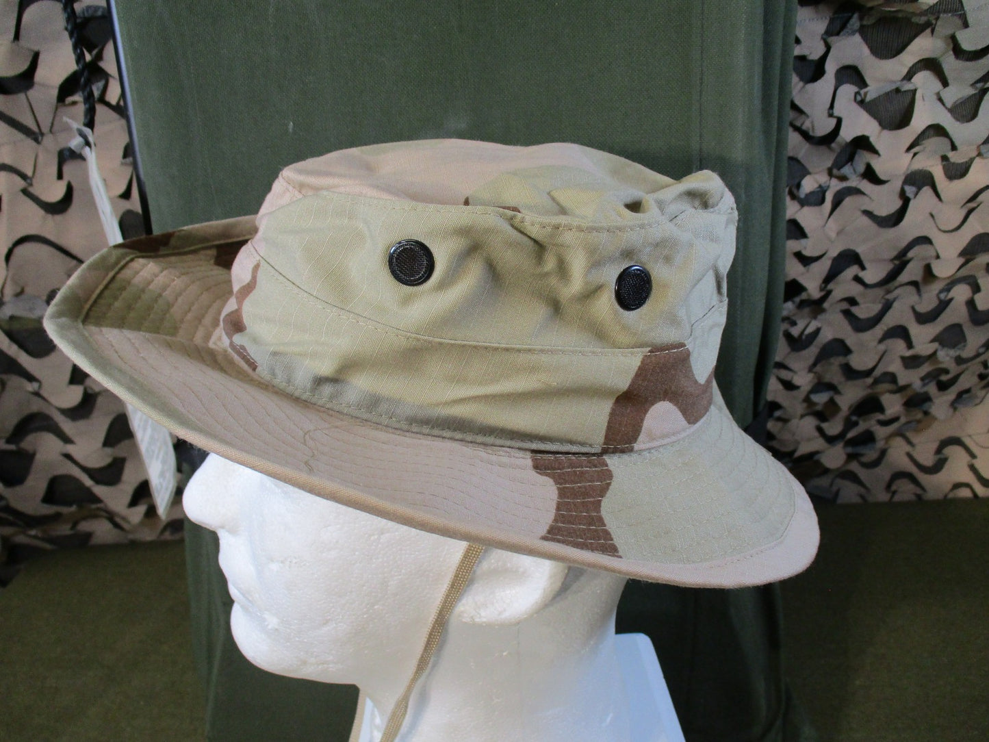 NOS US Military DCU Desert Camo Boonie Hat Size 6 5/8 Genuine Issue