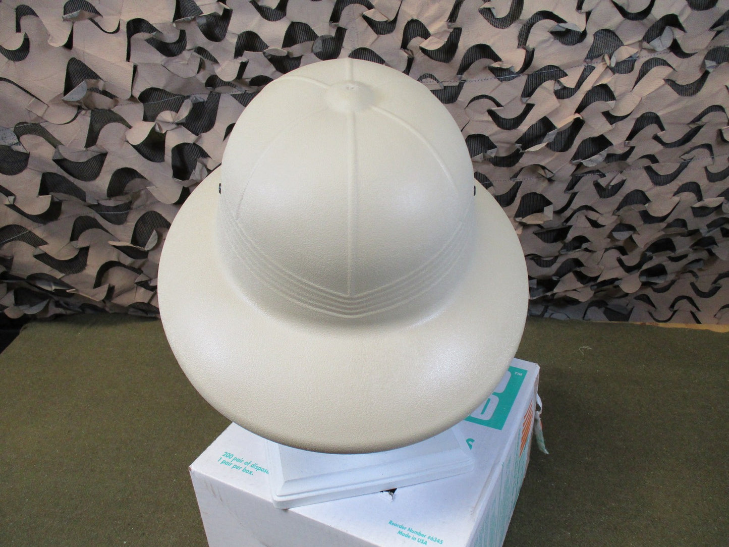 Sun Helmet – Marine Corps Rifle Range Coach Hat – safari explorer pith hat USMC