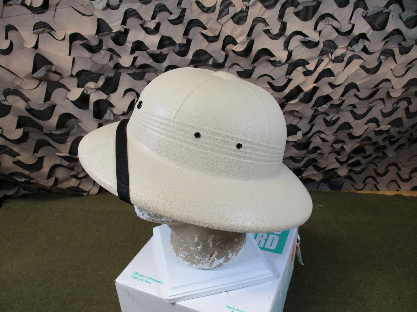 Sun Helmet – Marine Corps Rifle Range Coach Hat – safari explorer pith hat USMC
