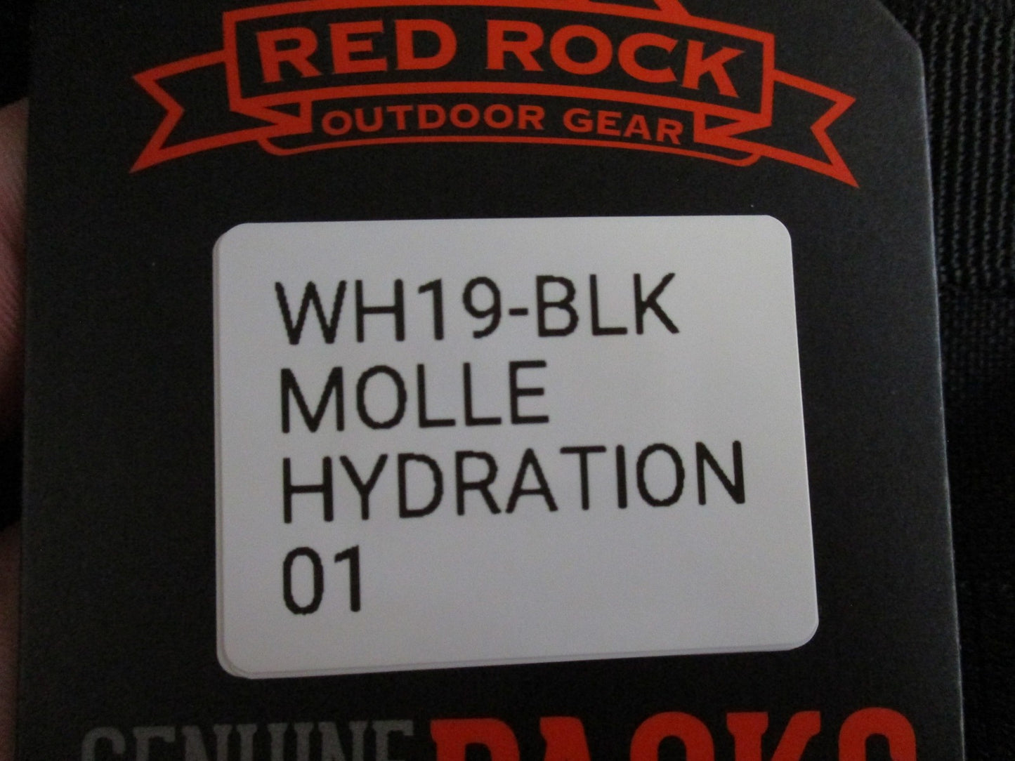 Red Rock Outdoor Gear MOLLE Hydration Pouch with 2.5L Bladder - Black
