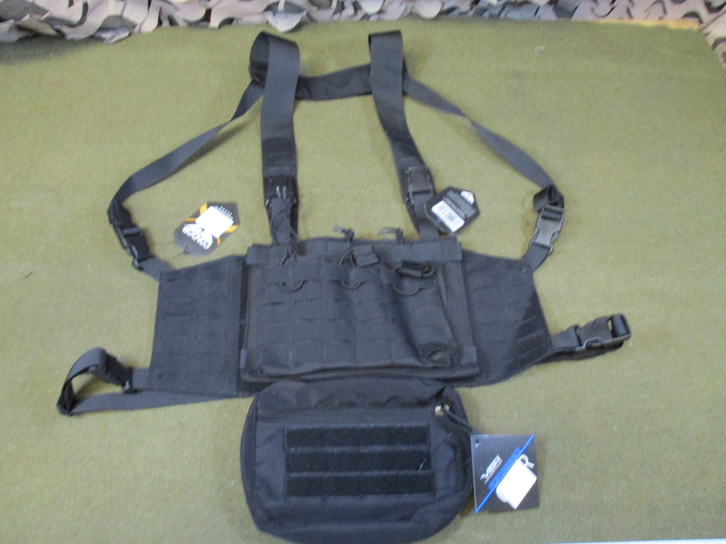 New Condor VAS chest rig set tactical gear lot swat team gear placard hanger set
