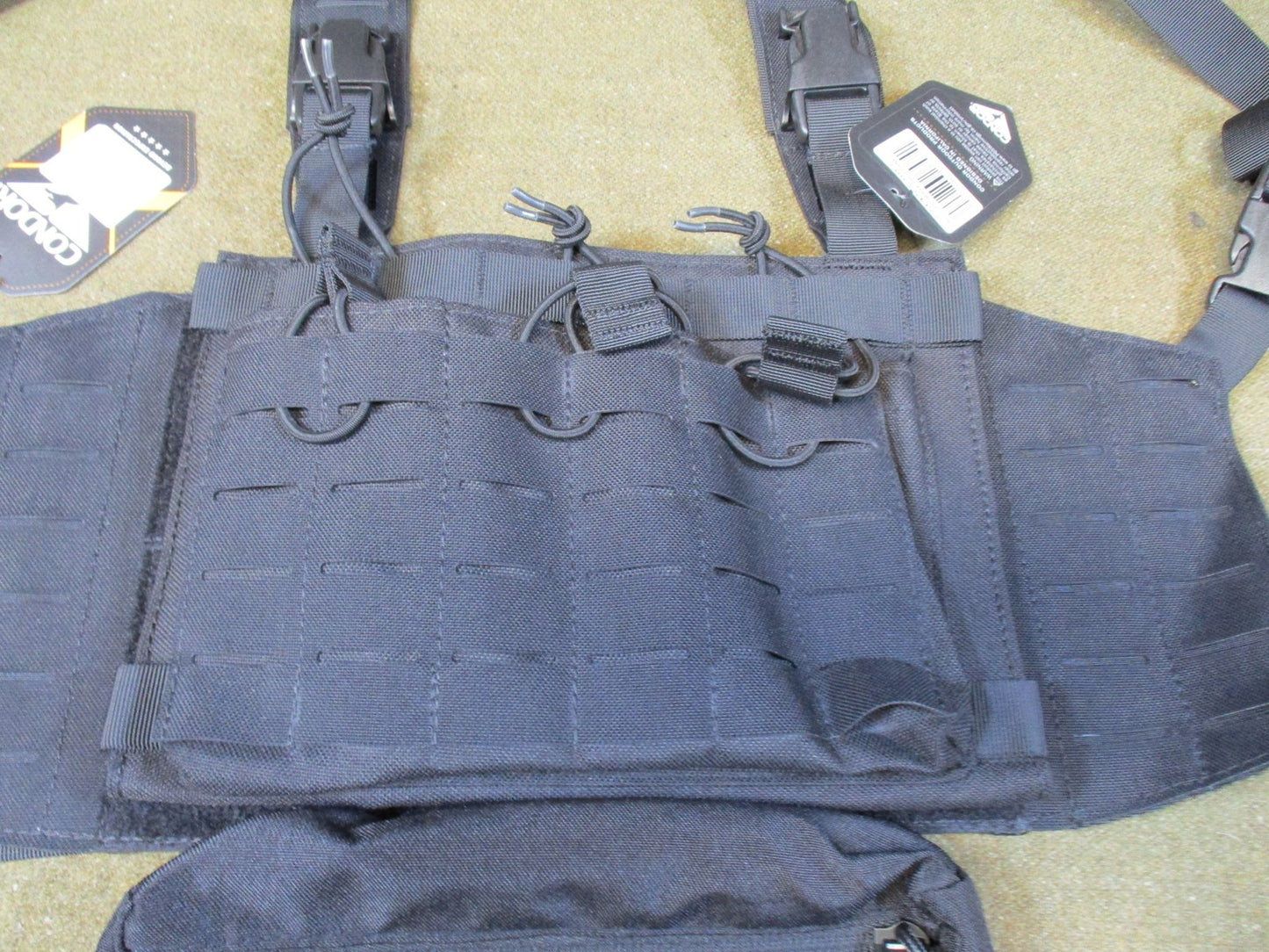 New Condor VAS chest rig set tactical gear lot swat team gear placard hanger set