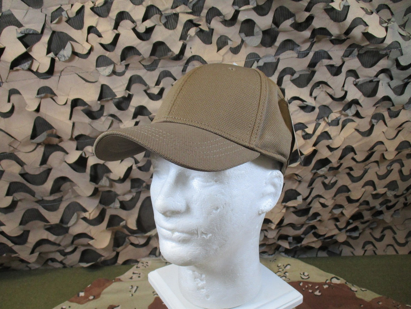 New Condor Tactical Operator Cap Coyote Brown Mesh Hook & Loop Patch Hat L/XL