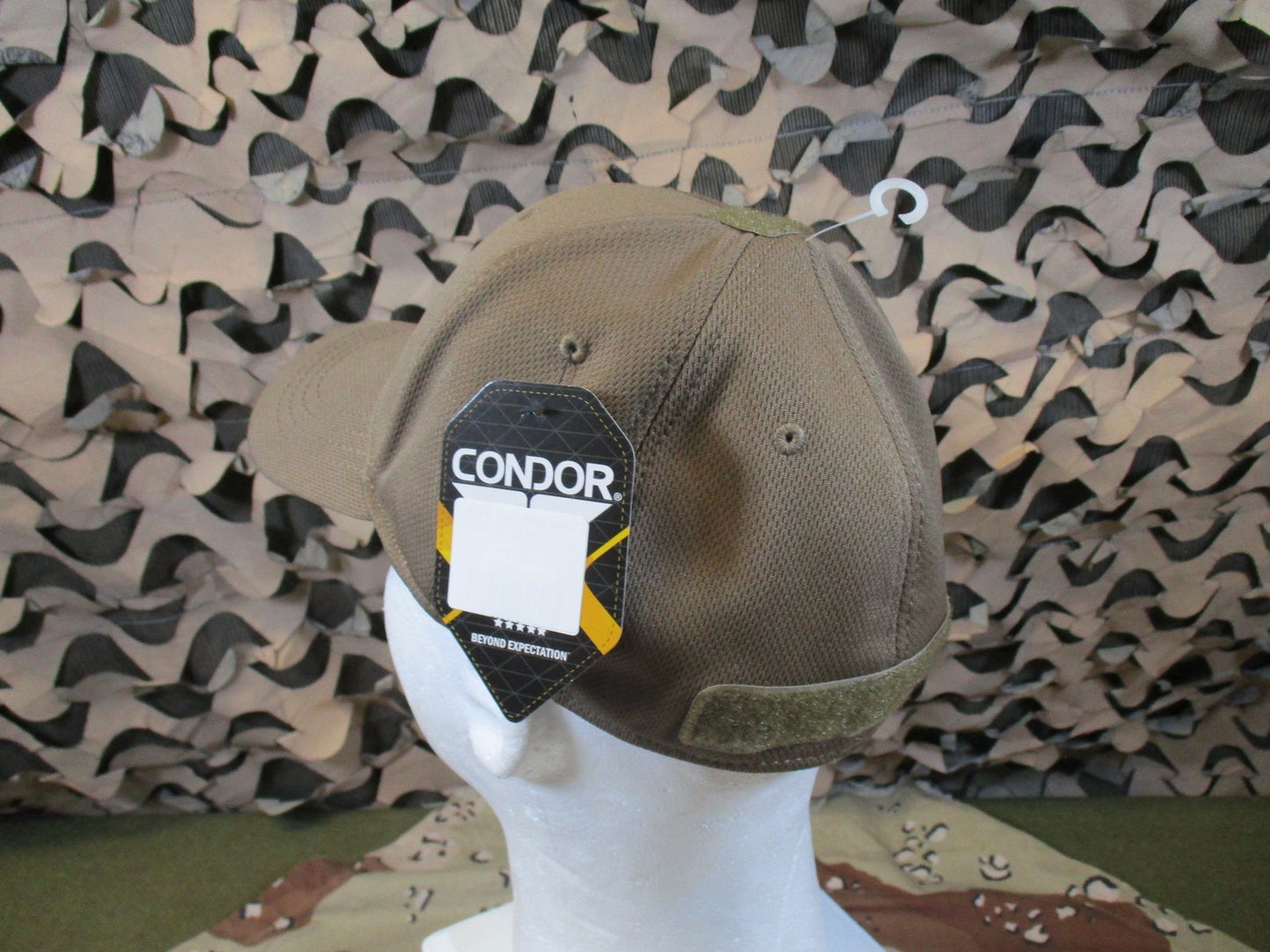 New Condor Tactical Operator Cap Coyote Brown Mesh Hook & Loop Patch Hat L/XL