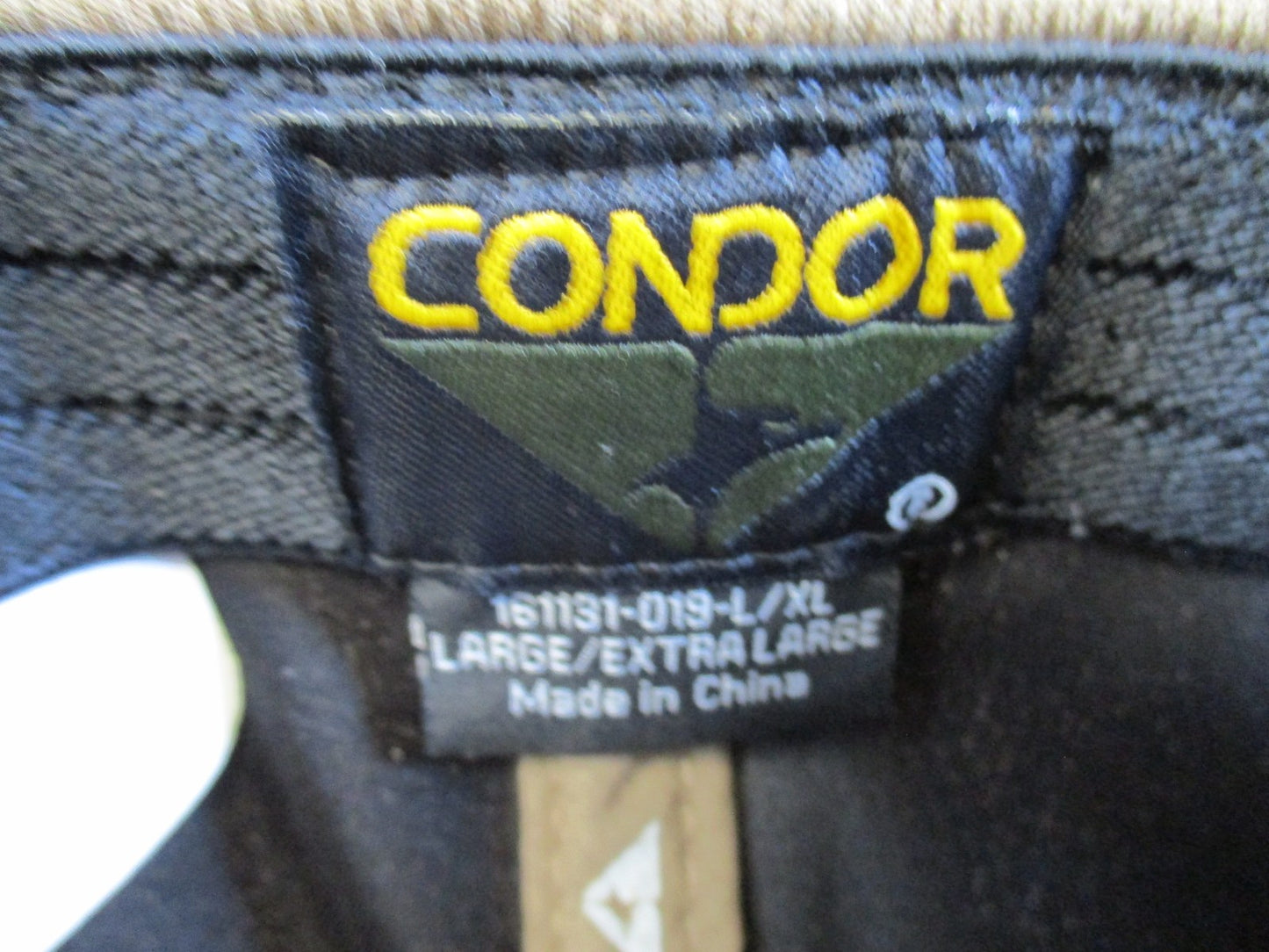 New Condor Tactical Operator Cap Coyote Brown Mesh Hook & Loop Patch Hat L/XL