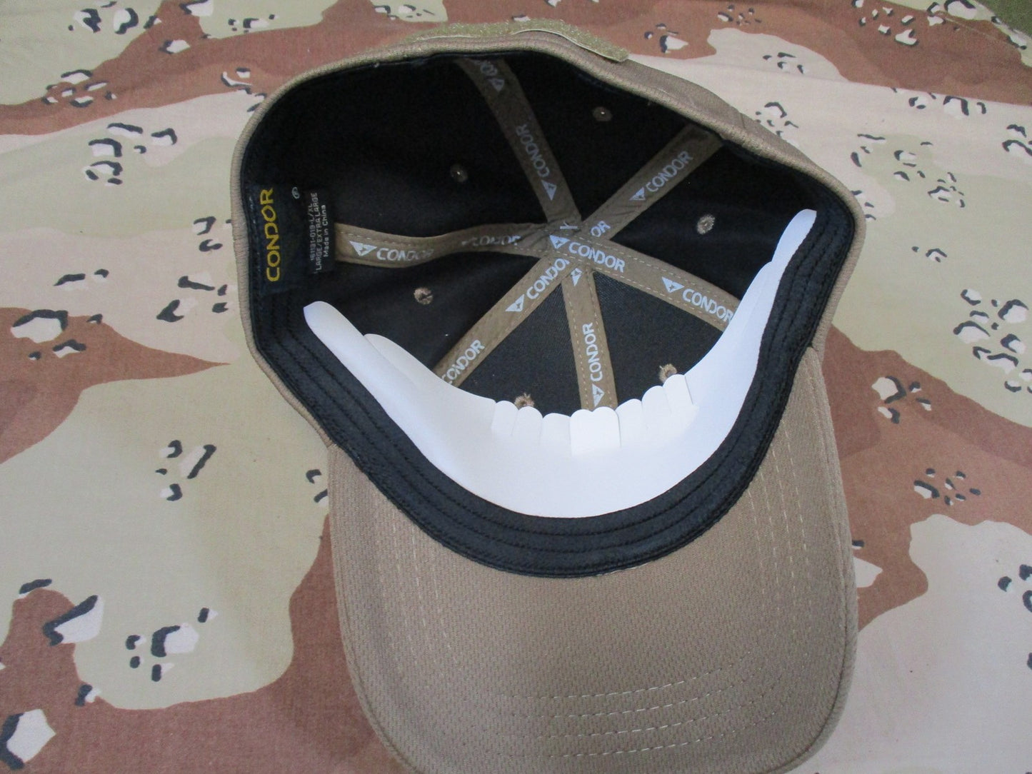New Condor Tactical Operator Cap Coyote Brown Mesh Hook & Loop Patch Hat L/XL