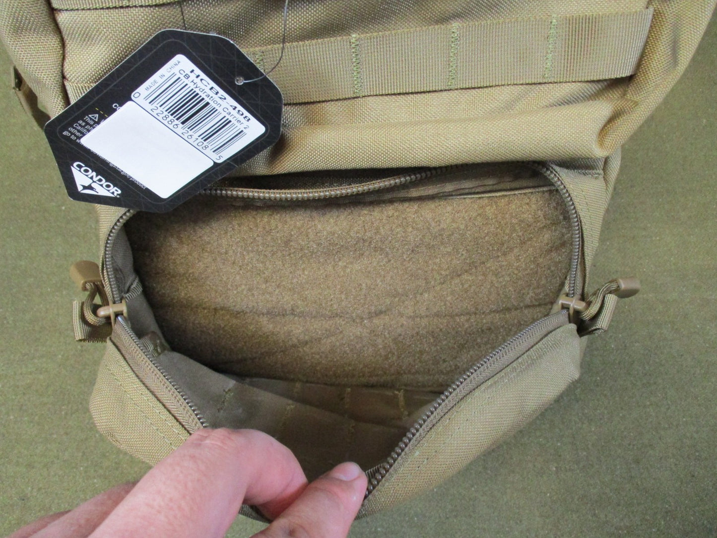 Condor HCB2 Hydration Carrier Coyote Brown Tactical MOLLE Pack w/ Bladder New
