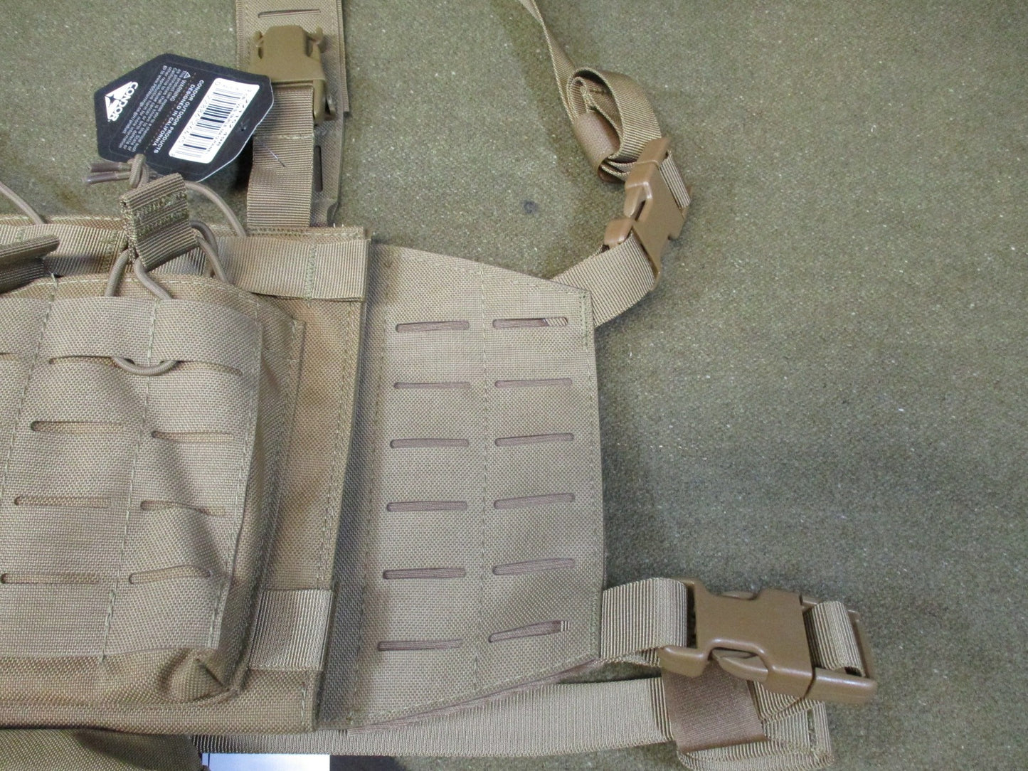 New Condor VAS Triple Mag Panel Laser Cut MOLLE Tactical Pouch Coyote Brown set