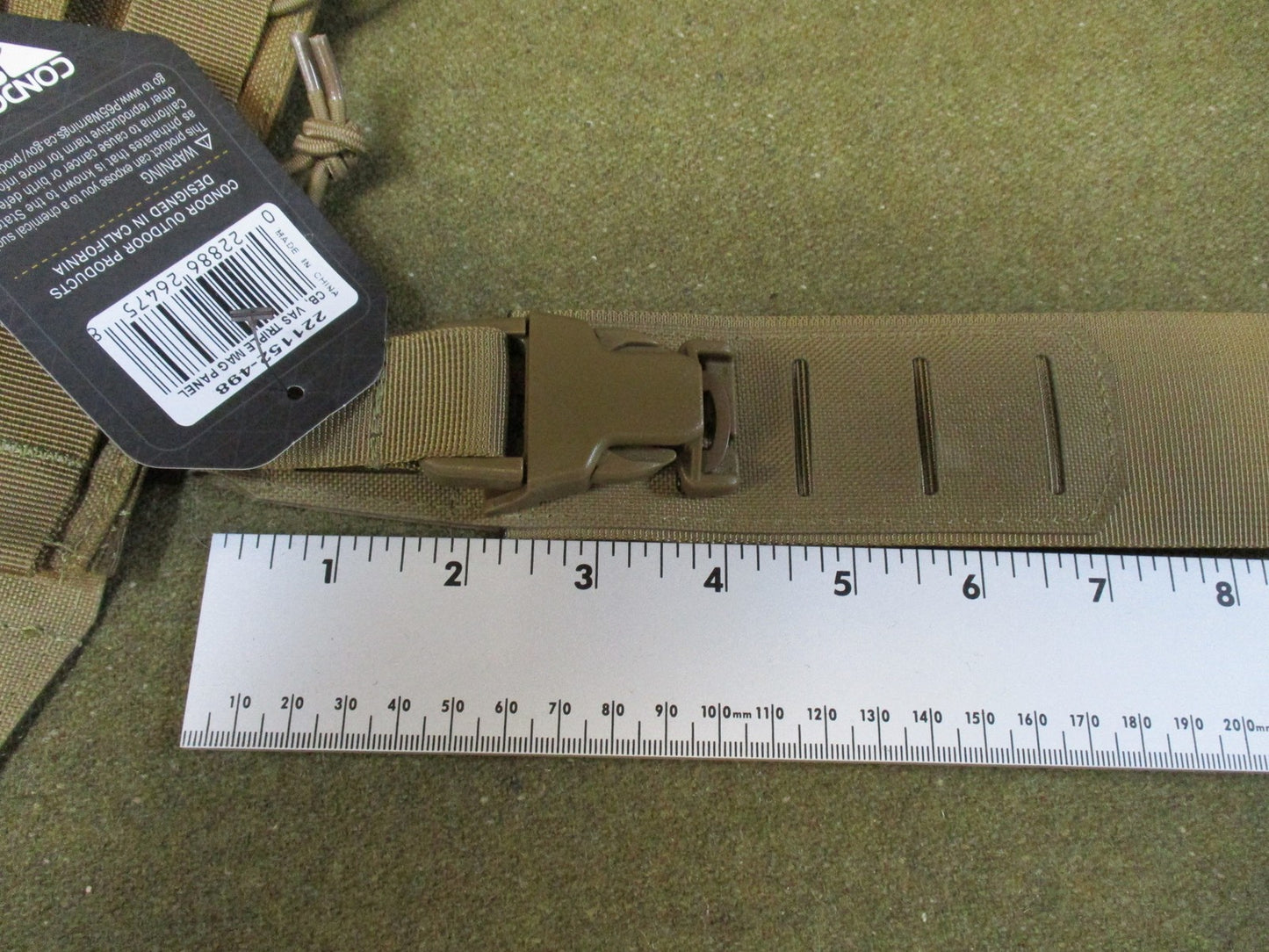 New Condor VAS Triple Mag Panel Laser Cut MOLLE Tactical Pouch Coyote Brown set