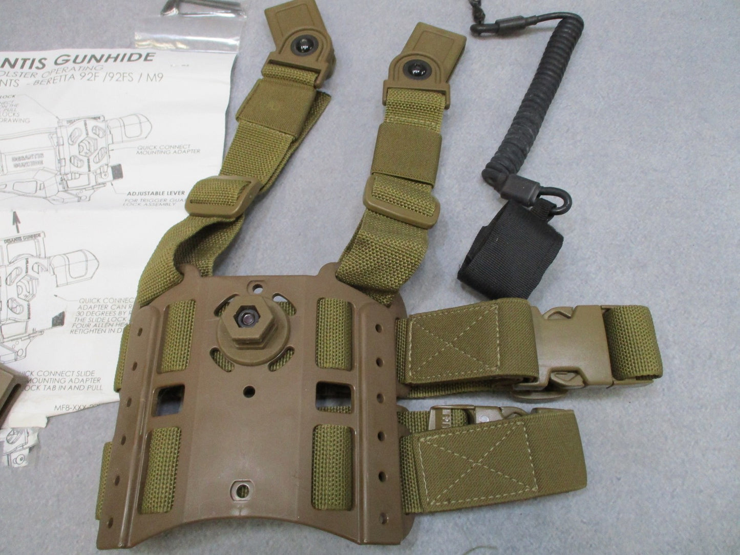 DeSantis Gunhide Tactical Holster for Beretta 92F/92FS/M9 - Used - Good - Kit