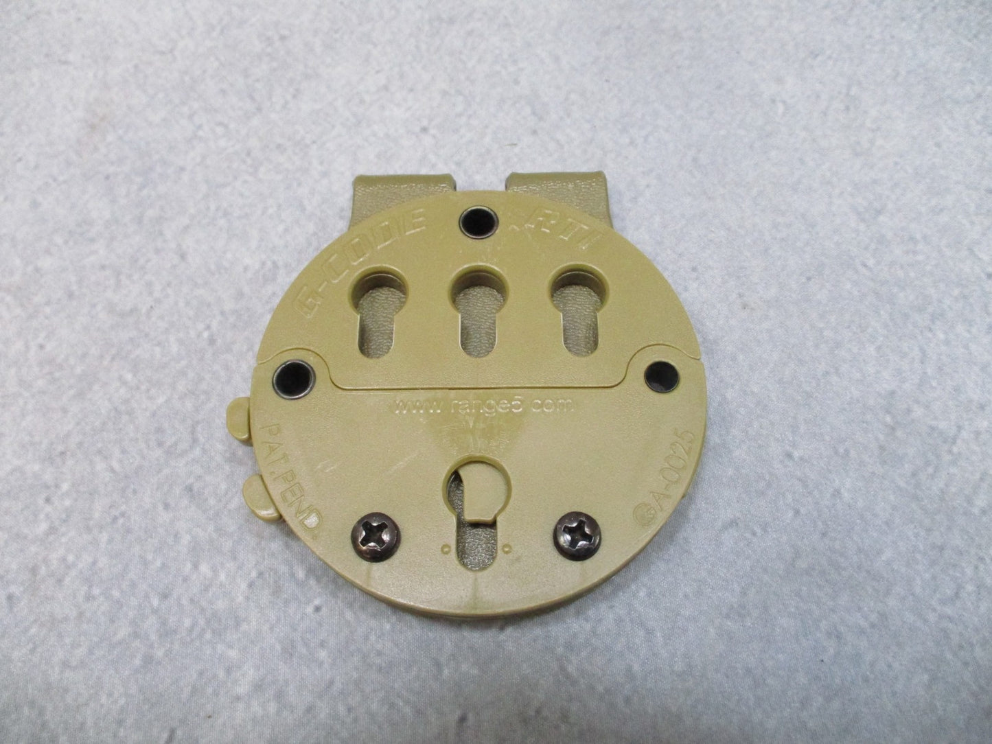 G-CODE TACTICAL HOLSTER MOUNT PISTOL/DUTY BELT ADAPTER RTI GA-0025 TAN 499