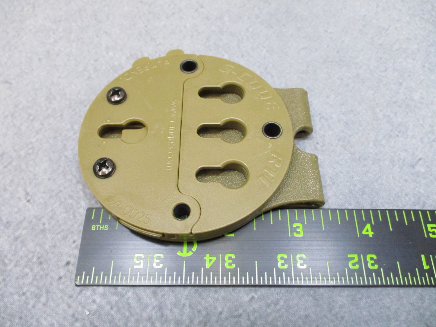 G-CODE TACTICAL HOLSTER MOUNT PISTOL/DUTY BELT ADAPTER RTI GA-0025 TAN 499