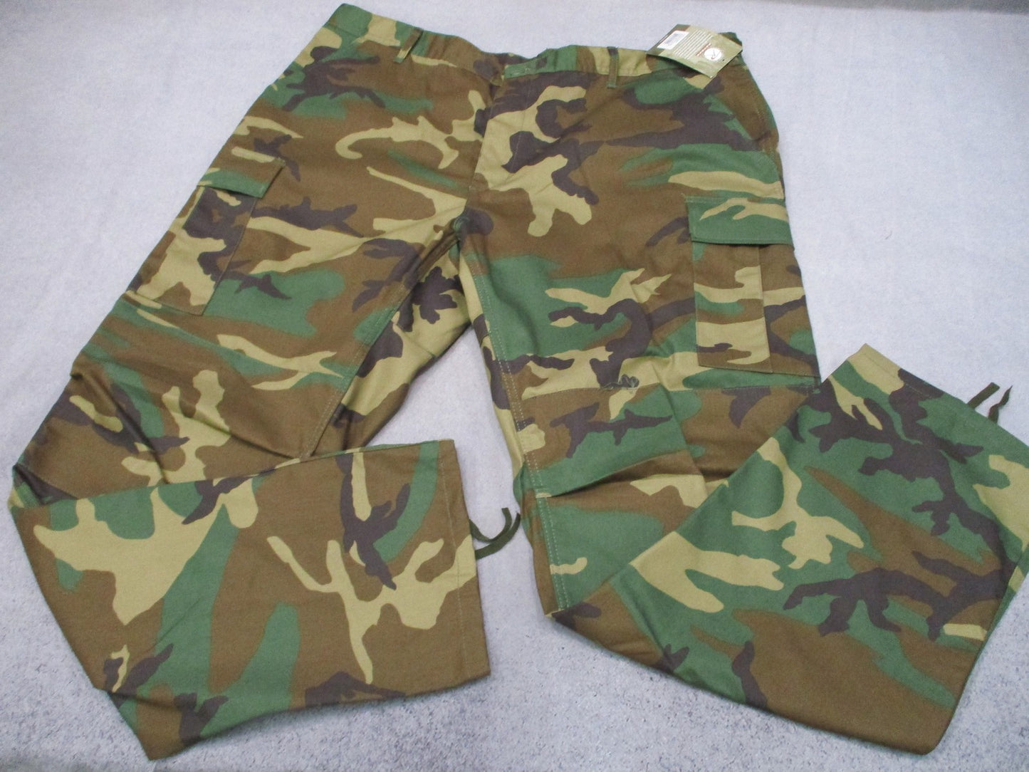 New Rothco Woodland Camo BDU Pants Tactical Military Style 7949 Size 2XL Long