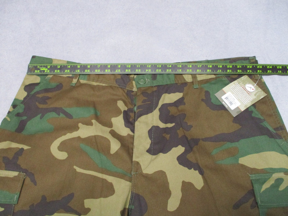 New Rothco Woodland Camo BDU Pants Tactical Military Style 7949 Size 2XL Long