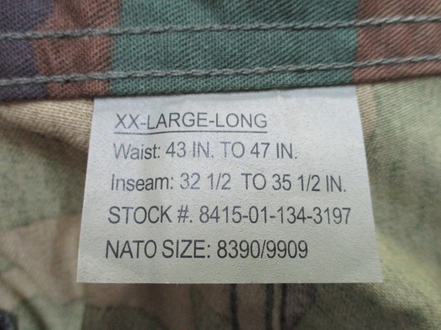 New Rothco Woodland Camo BDU Pants Tactical Military Style 7949 Size 2XL Long