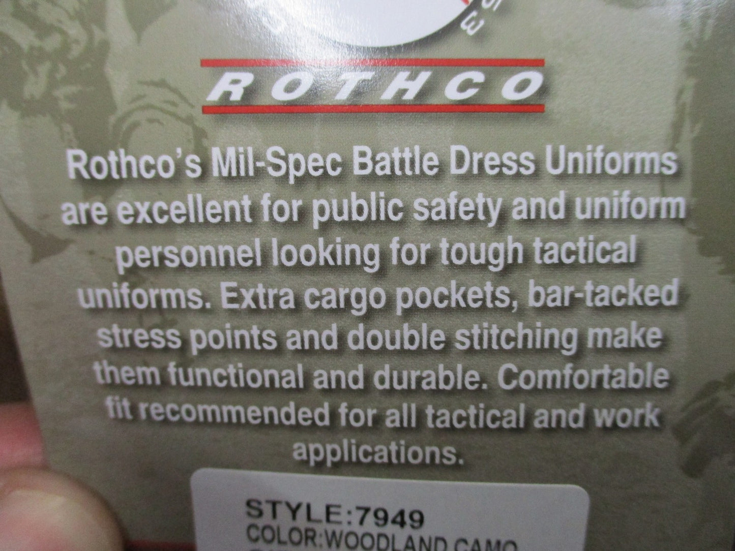 New Rothco Woodland Camo BDU Pants Tactical Military Style 7949 Size 2XL Long