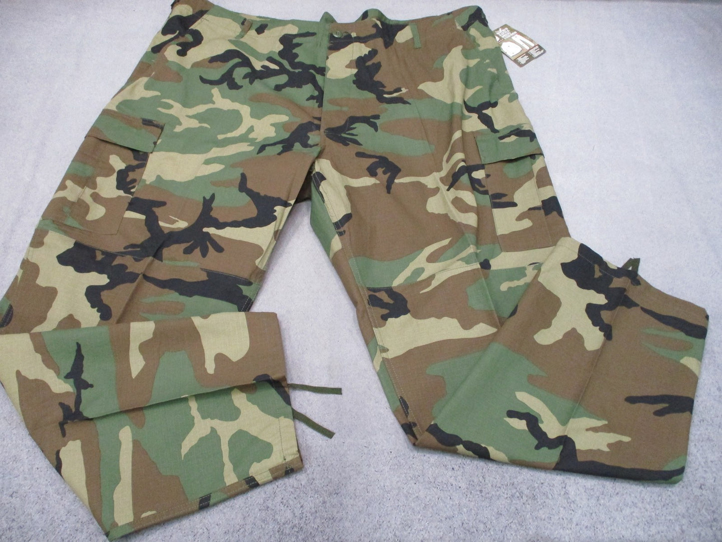 New Rothco BDU Pants Woodland Camo 4XL Regular 100% Cotton Rip-Stop Tactical