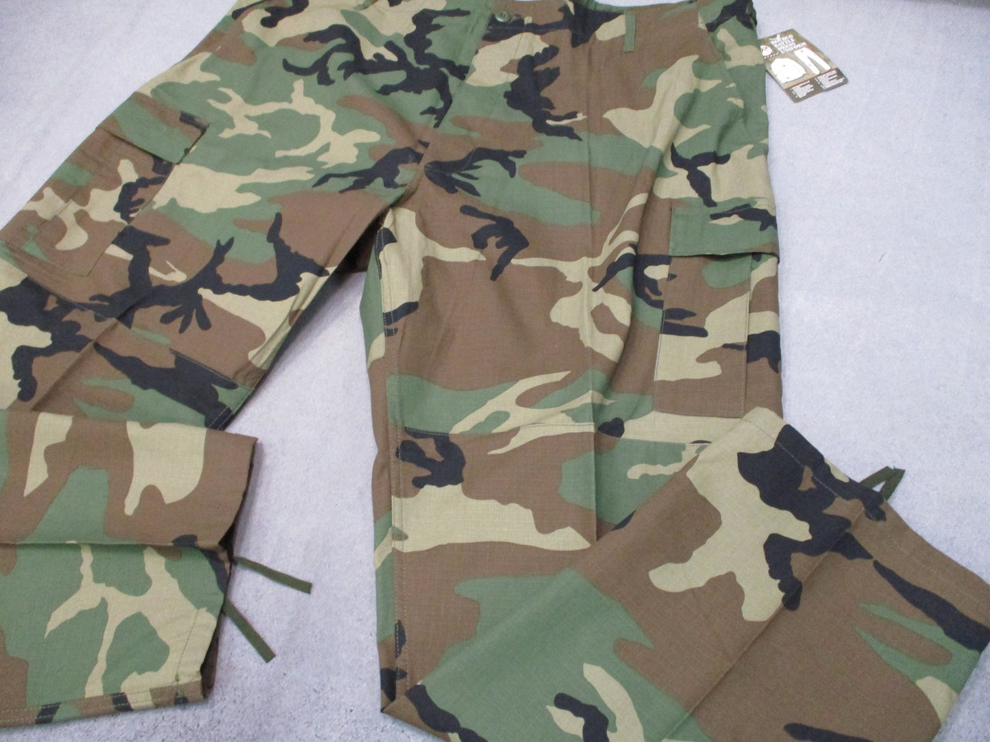 New Rothco BDU Pants Woodland Camo 4XL Regular 100% Cotton Rip-Stop Tactical
